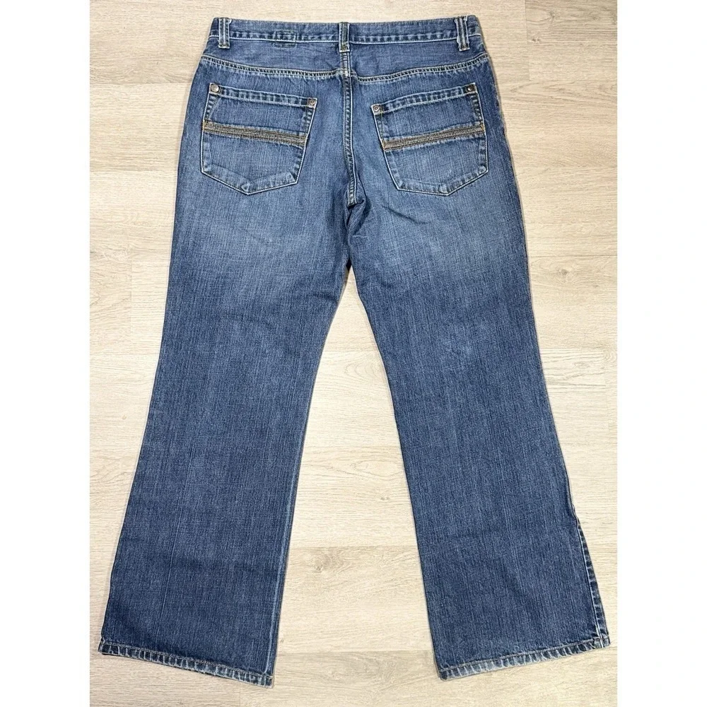 Timberland Boot Fit Jeans Mens Size 34x32 Blue Denim Medium Wash Cotton Bootcut